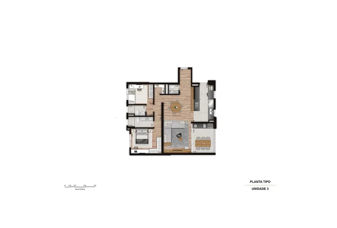 Edge Cambuí — 2 Suítes - 110 m²