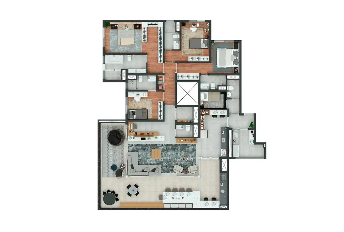 Edge Pinheiros — 4 suítes - 230 m²