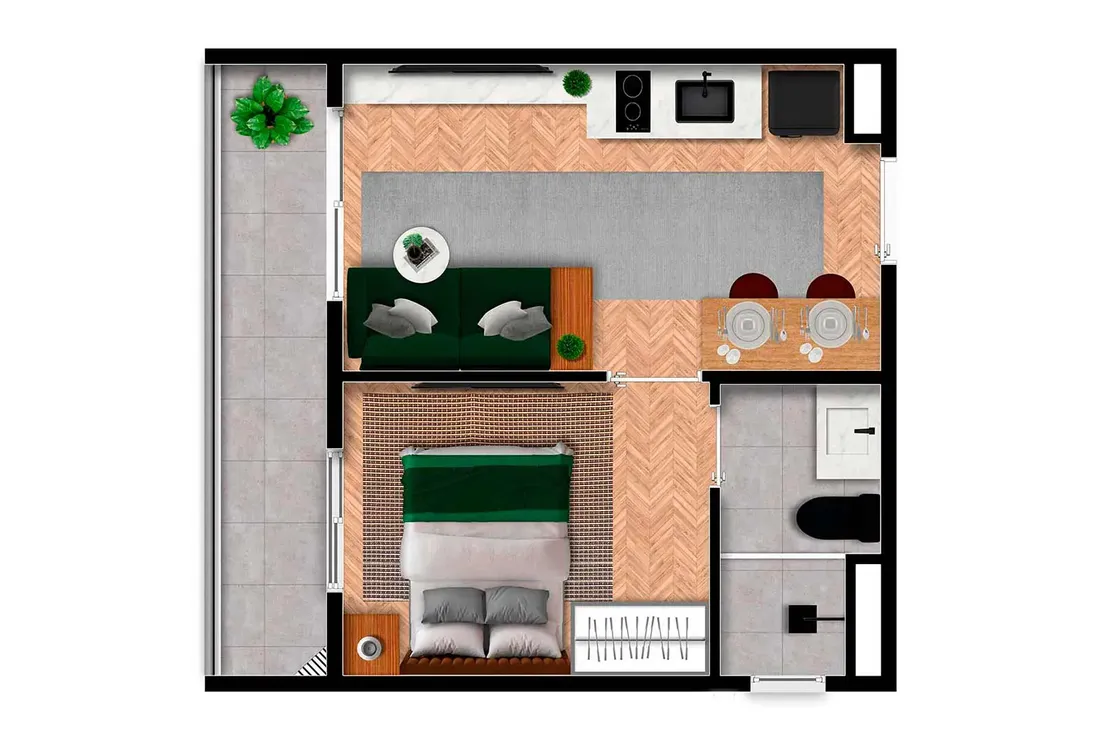 My One Estação Perdizes — 1 Dorm. - 32 M²