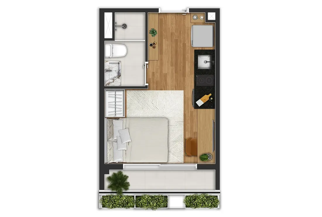 Nex One Alameda Itu — STUDIO RES. (20 M²)