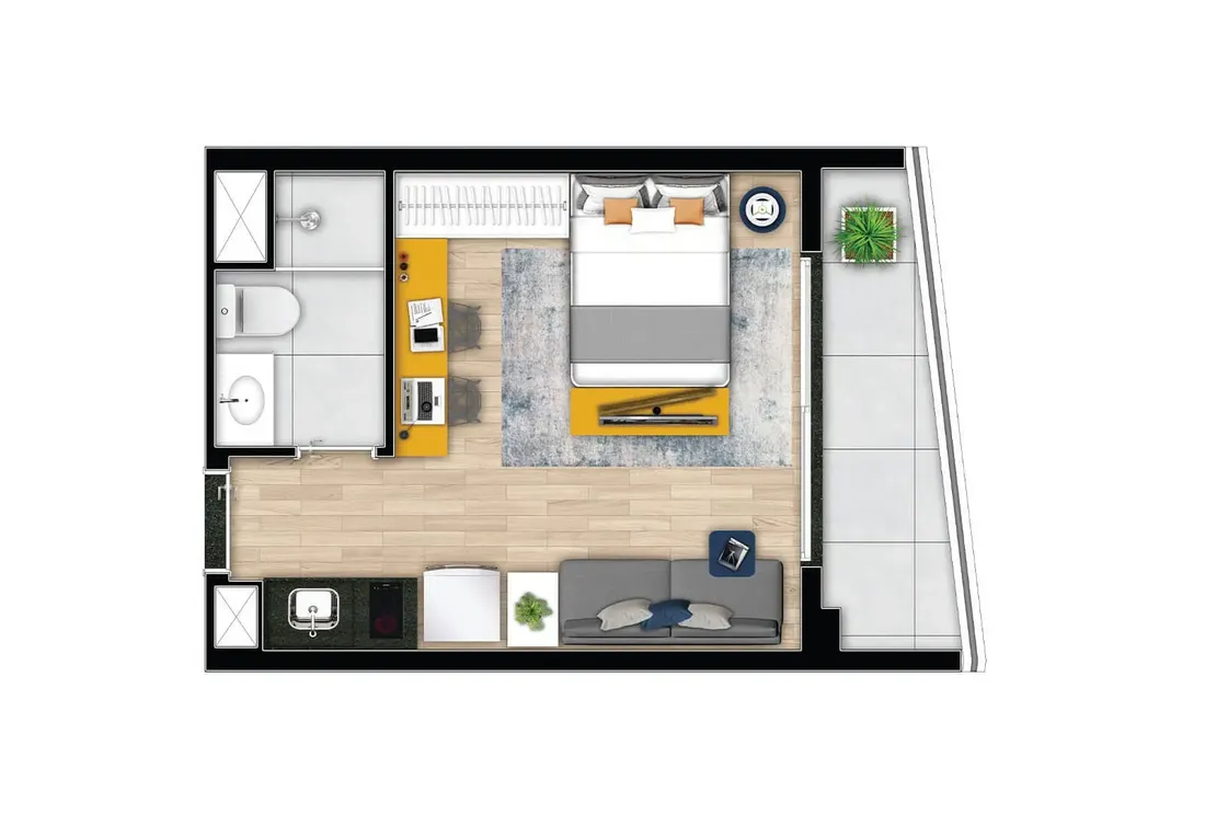 Nex One Alto da Boa Vista — Studio - 27 m²