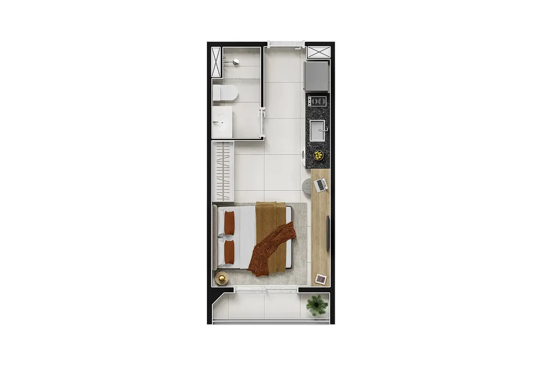 Nex One Estação Eucaliptos — STUDIO (24 M²)