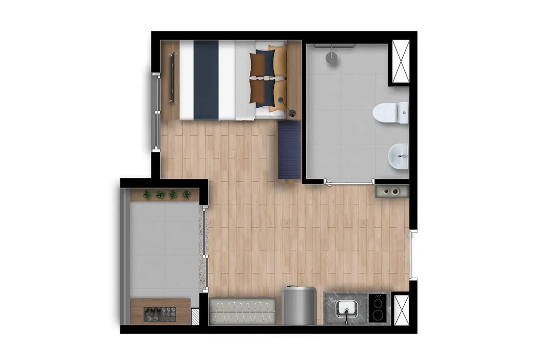 Nex One JK — STUDIO FLAT (25 M²)
