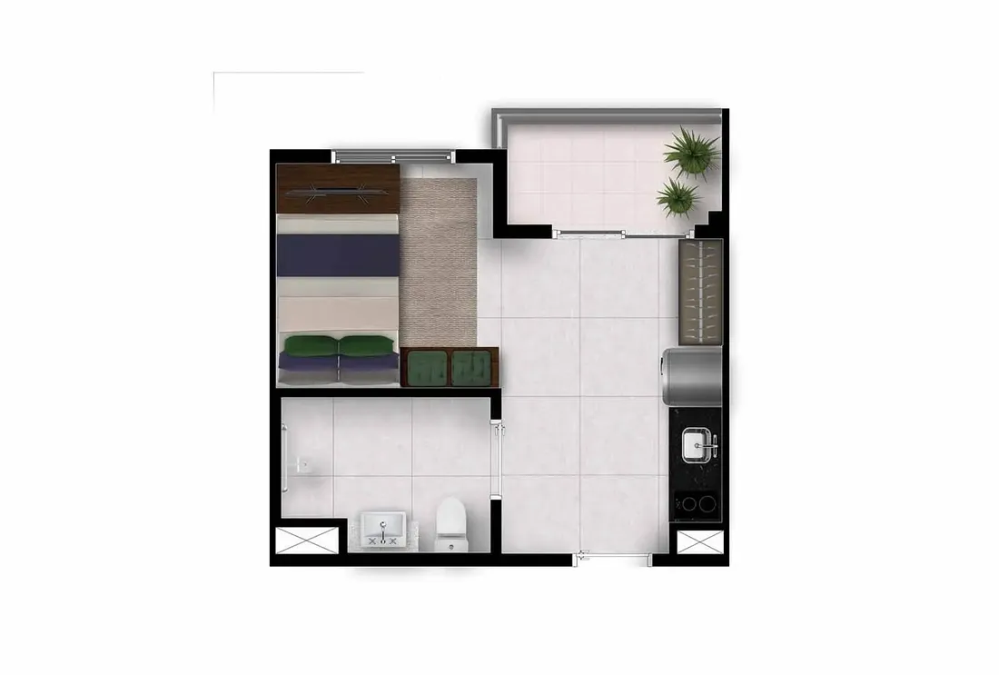 Nex One João Cachoeira — Studio NR - 25 m² (final 03)