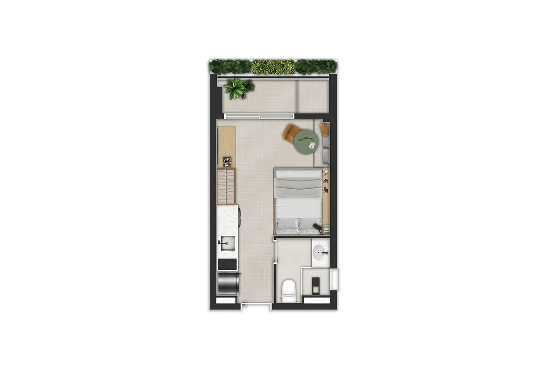 Nex One Joaquim Floriano — STUDIO (25 m²)