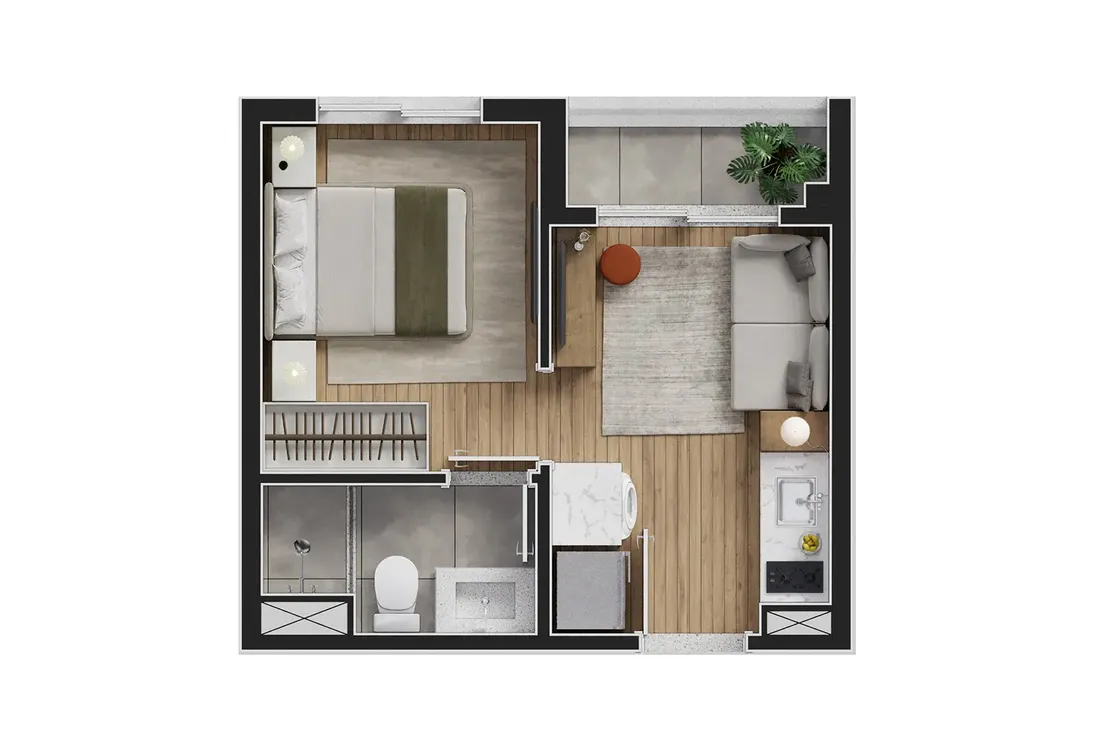 Nex One Park View — 1 DORM. (24 M²)