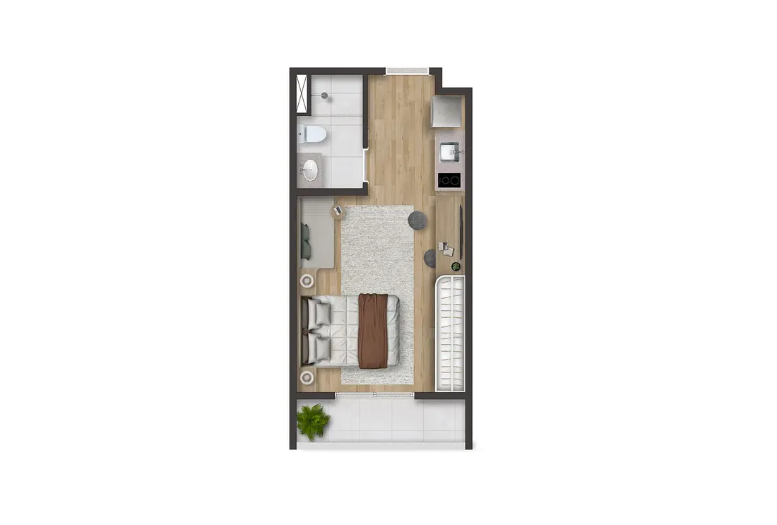 Nex One Parque Augusta — STUDIO (26 M²)
