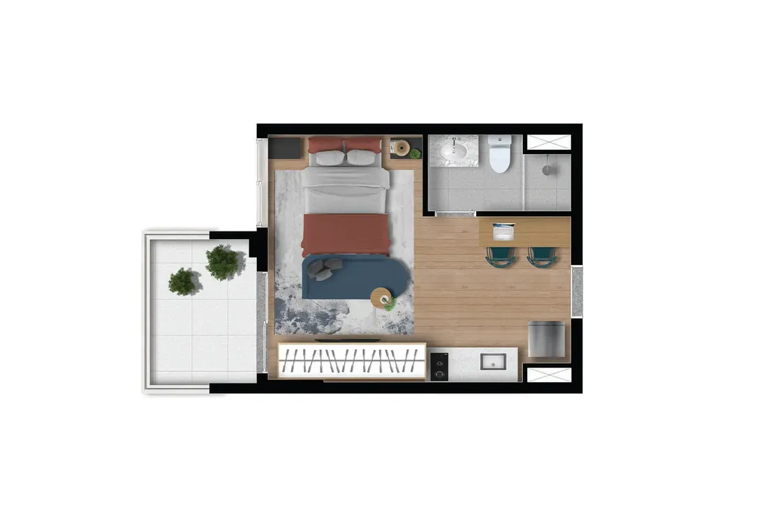 Nex One Sena Madureira — Studio - 27 m²