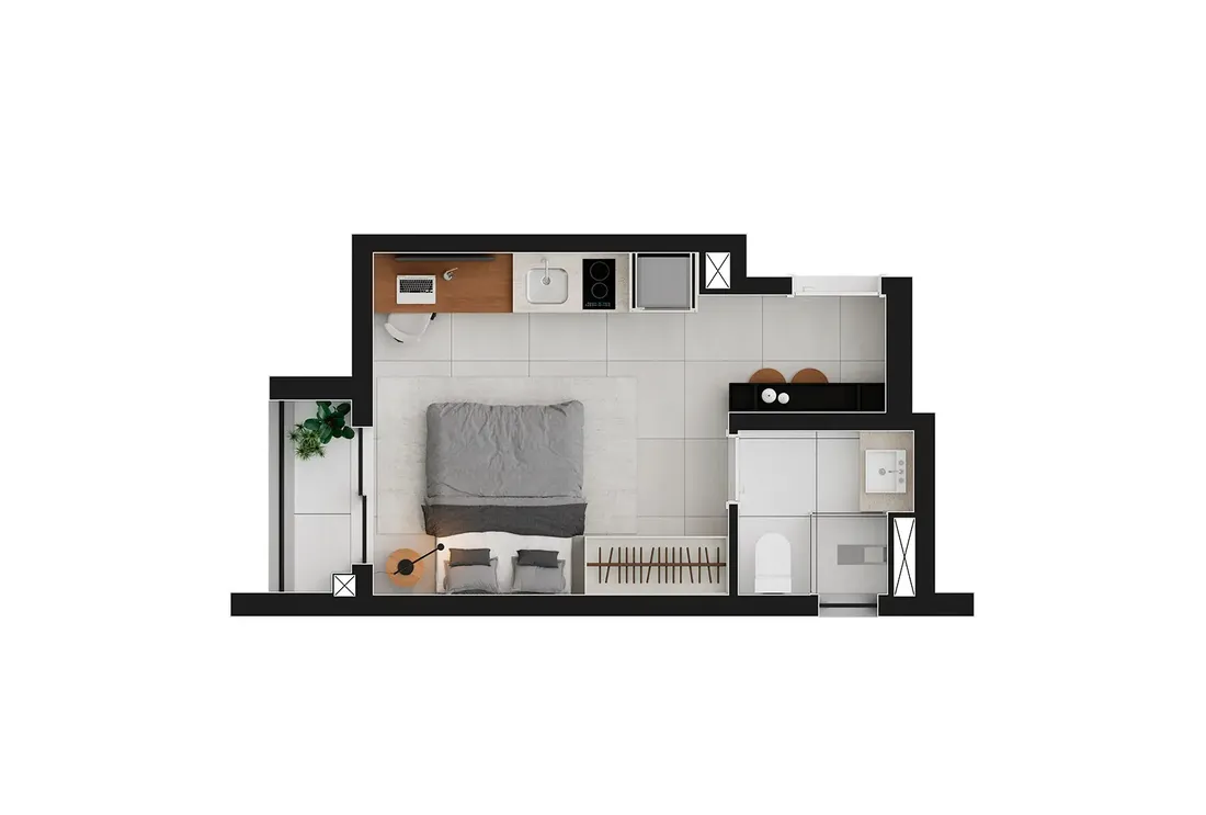 Nex One Trianon Masp — STUDIO (21 M²)